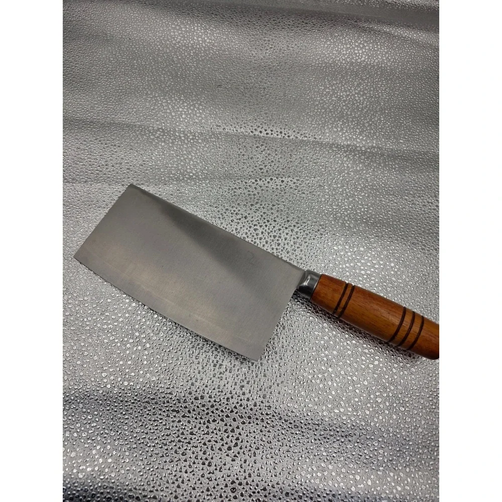 JR 20504 Stainless Steel Meat‎ Cleaver Butcher Knife Wooden Handle 12 Inch O2